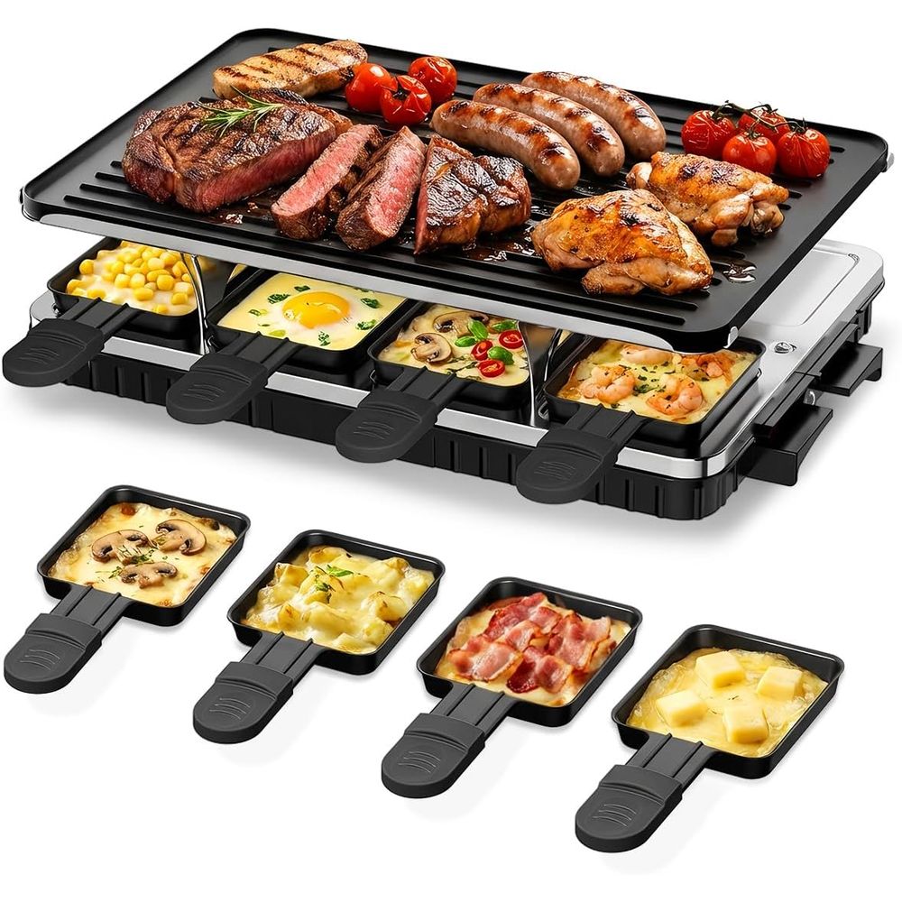 Raclette Grill Table - Raclette Table Grill, 2-in-1 Korean BBQ