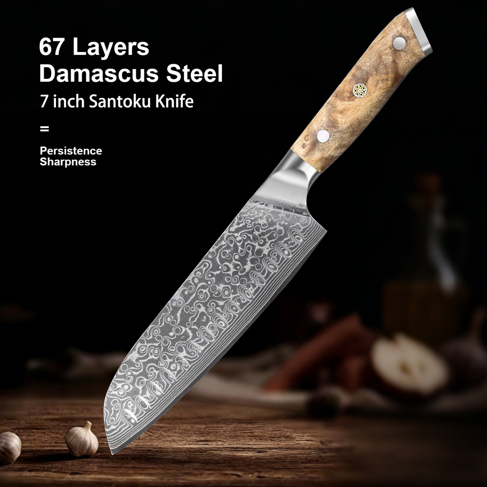 Kitchen Appliances Luxury - Damascus Kitchen Knife 7.1 Inches Santoku
