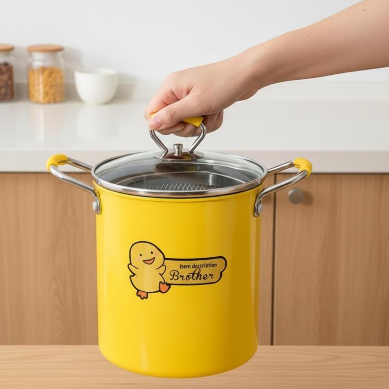 Kitchen Appliances In Japanese - 2/3L Deep Fryer Pot Stainless Steel