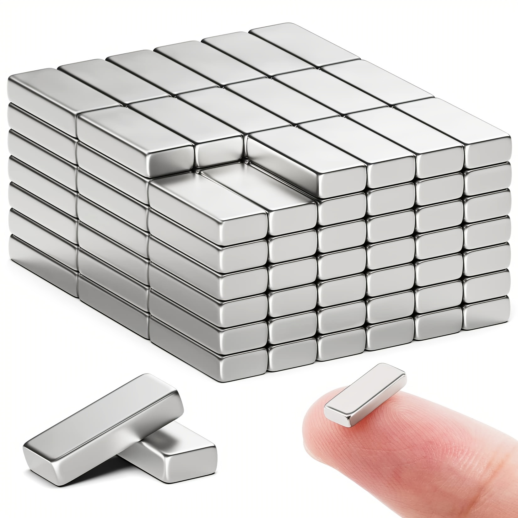 Kitchen Appliances Refrigerators - 20x5x2. 30/60pcs Magnets Bar, Small Rectangular