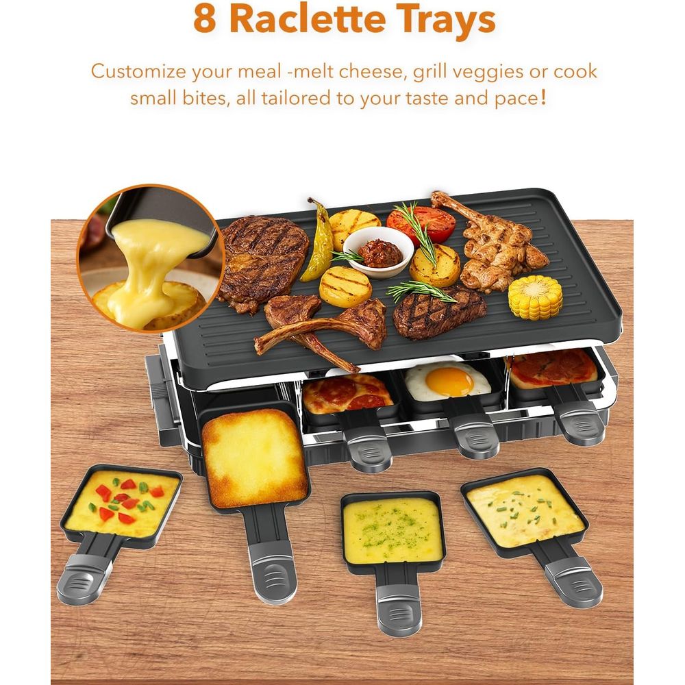 Raclette Table Grill, 2-in-1 K - Raclette Grill Table recension och pris