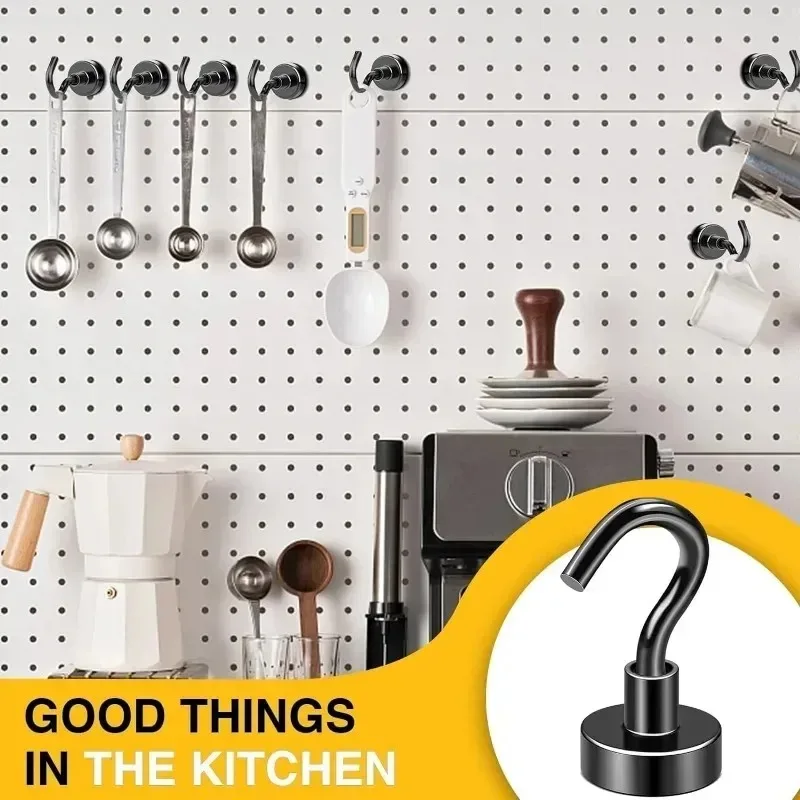 Black Strong Magnetic Hooks fo - Kitchen Appliances Refrigerators recension och pris