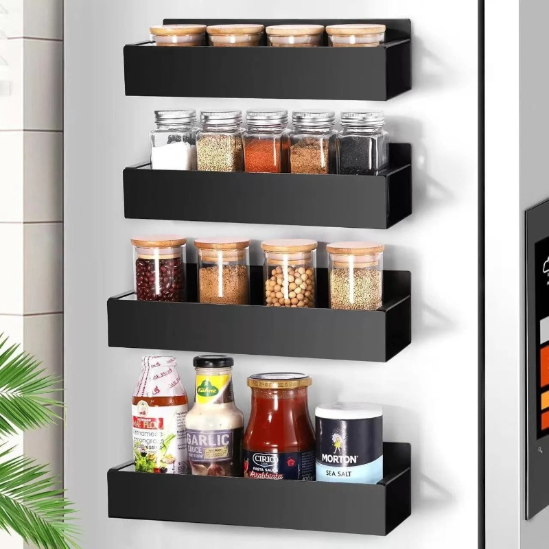 2 Pack Black Magnetic Spice Ra - Kitchen Appliances Refrigerators recension och pris