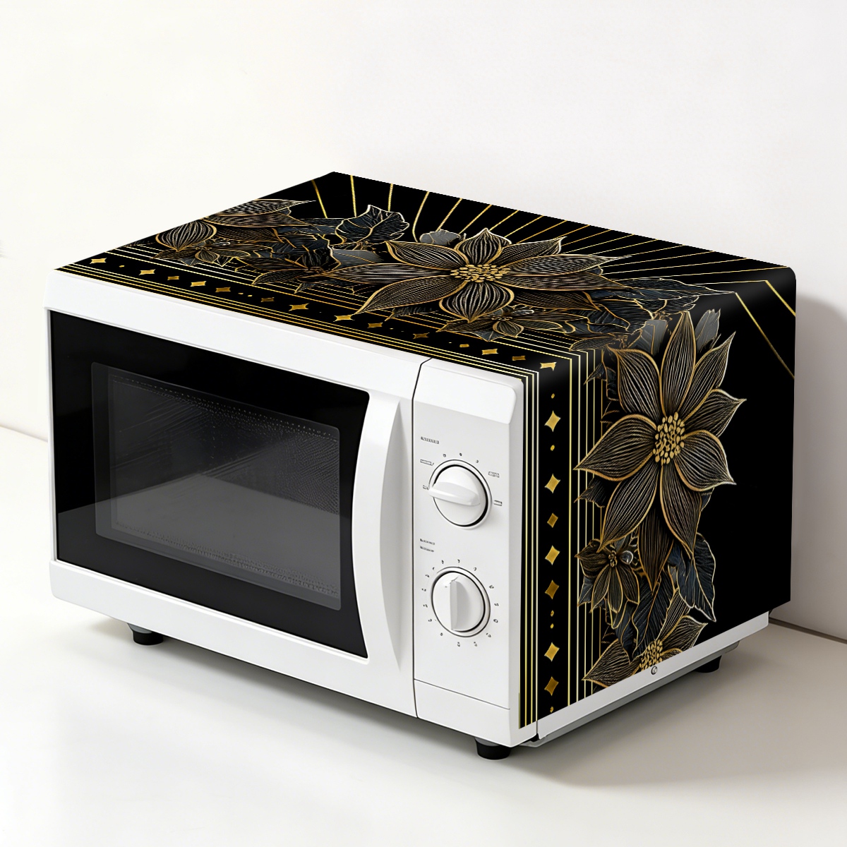 Luxury Black Gold Floral Micro - Kitchen Appliances Luxury recension och pris