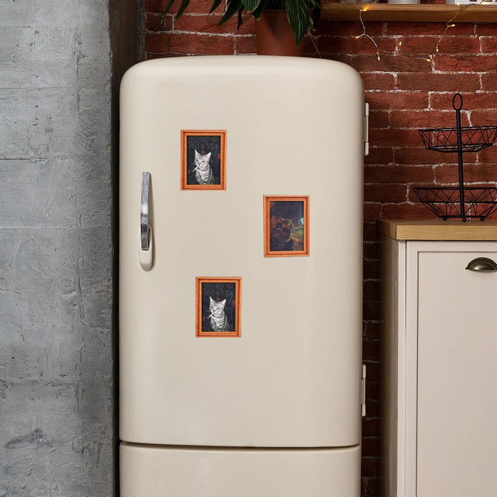 Quirky Smoking Cat Wooden Fram - Kitchen Appliances Refrigerators recension och pris