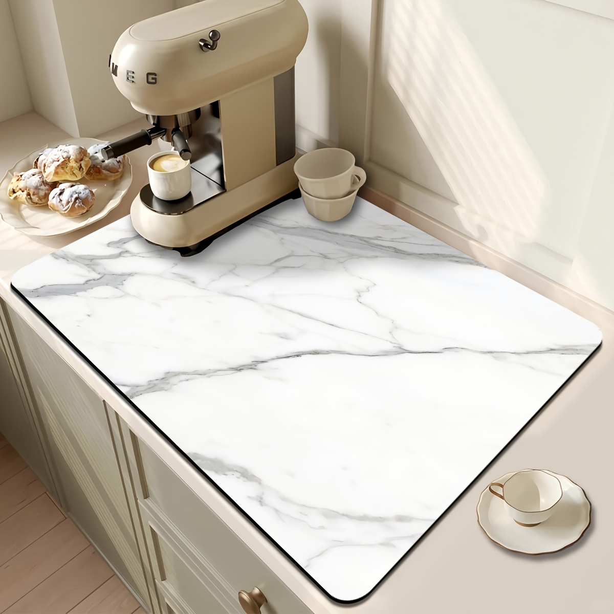 Luxury Marble Print Absorbent  - Kitchen Appliances Luxury recension och pris