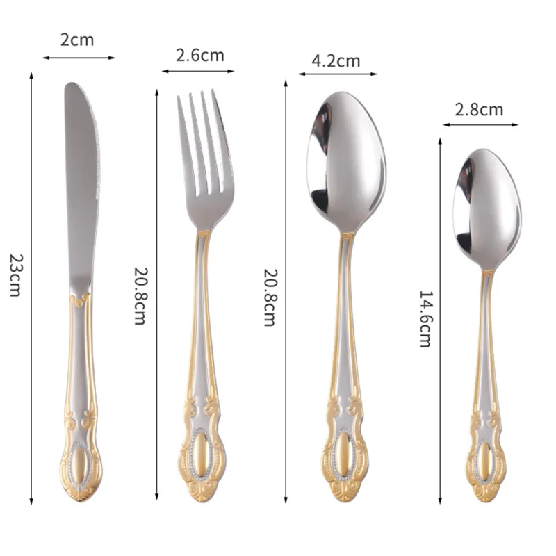 Golden Cutlery Set,Luxury Retr - Kitchen Appliances Luxury recension och pris