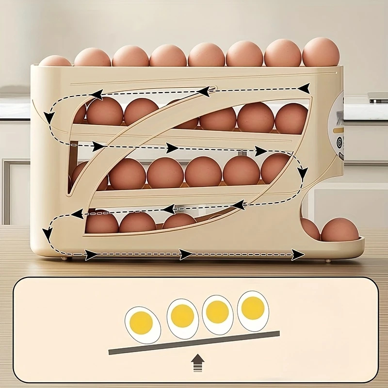 2-4 Tier Rolling Egg Storage C - Kitchen Appliances Refrigerators recension och pris