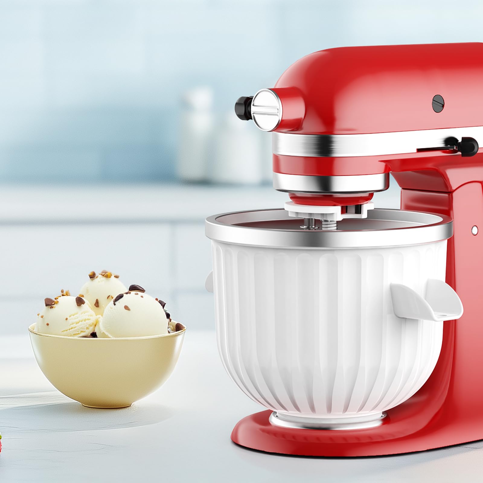 2 Quart Ice Cream Maker Attach - Kitchen Appliances Kitchenaid recension och pris