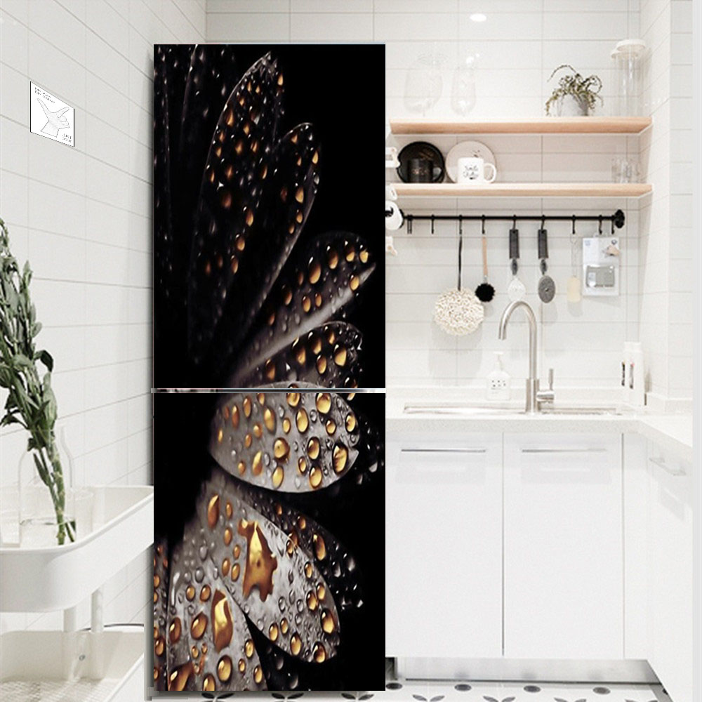 White Flower Refrigerator Deco - Kitchen Appliances Refrigerators recension och pris