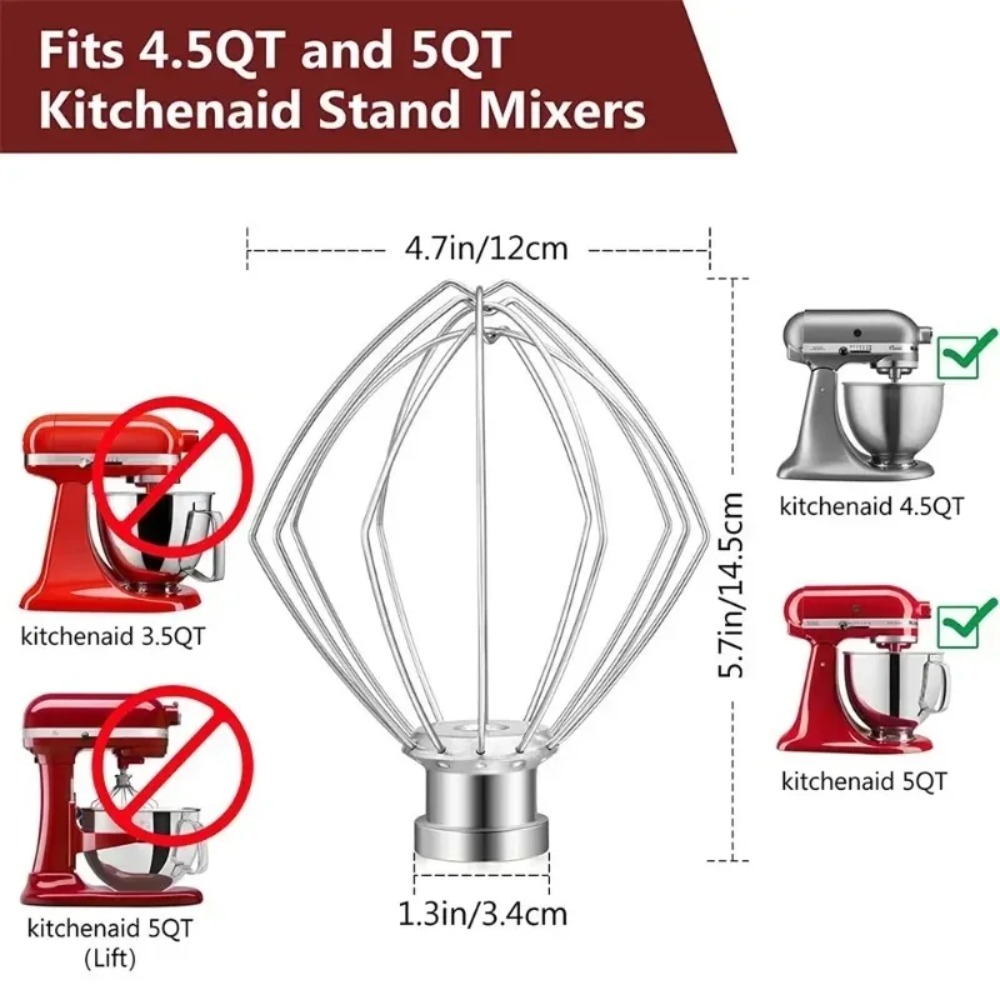 6 Wire Steel Whisk Whip for Ki - Kitchen Appliances Kitchenaid recension och pris