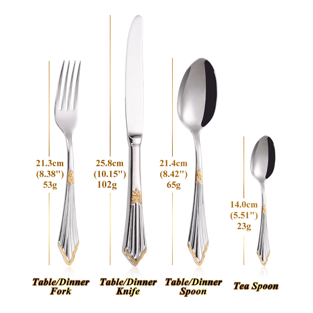 4/8/12/16/20 Pieces Gold Plate - Kitchen Appliances Luxury recension och pris
