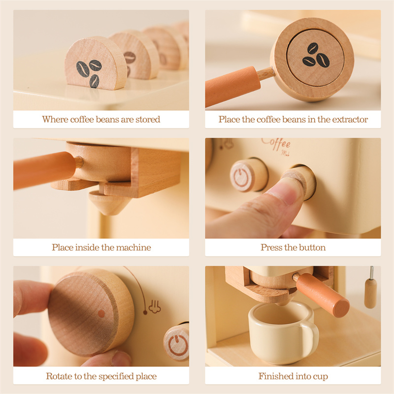 Kids Wooden Montessori Toy Set - Kitchen Appliances Kids recension och pris